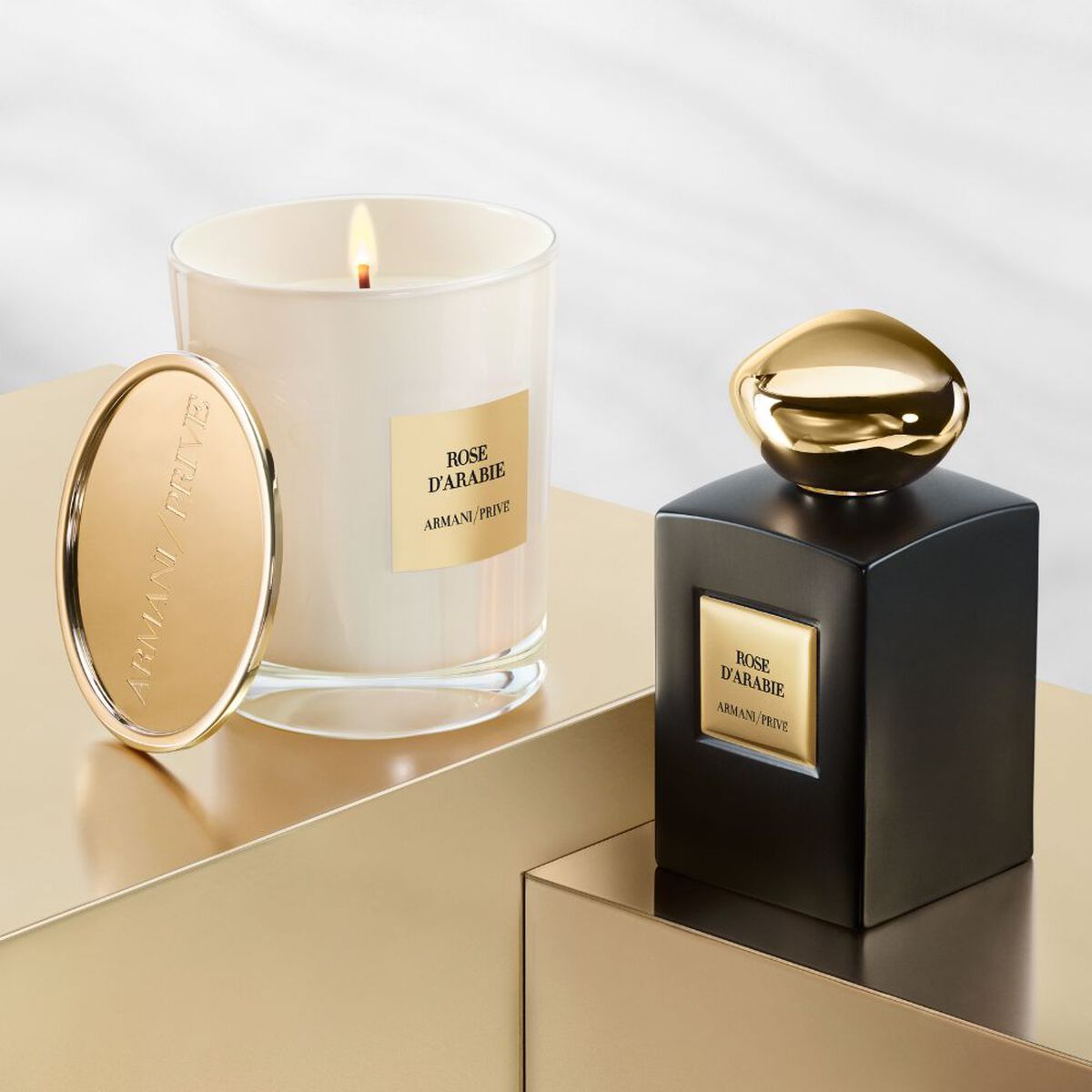 armani prive rose d arabie candle 175g