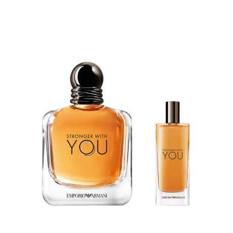 طقم هدايا الربيع عطر سترونغر ويذ يو أو دو تواليت، 100 مل