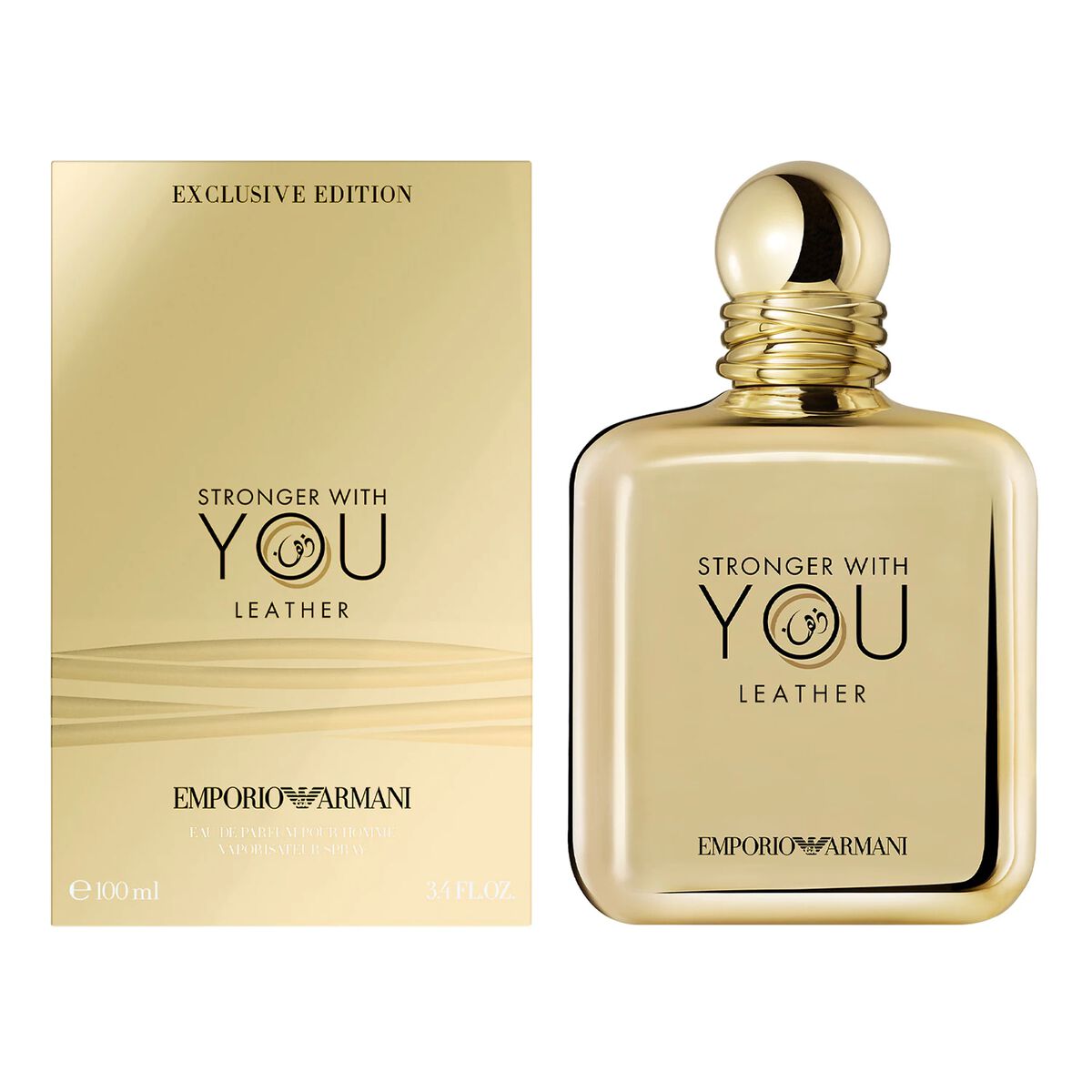 emporio armani stronger with you leather
